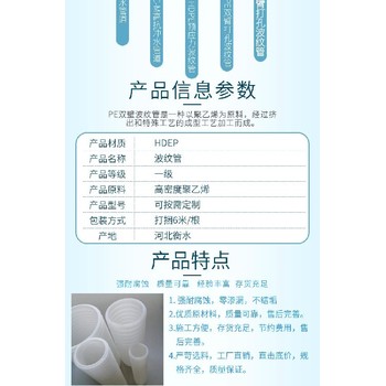 防結晶50mm雙壁波紋管原材料
