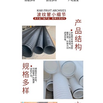 用途阻燃雙壁打孔波紋管