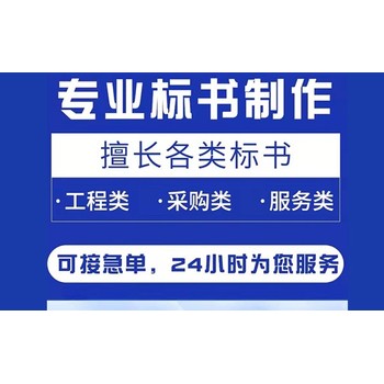 南京建邺区标书代写商务标、技术标