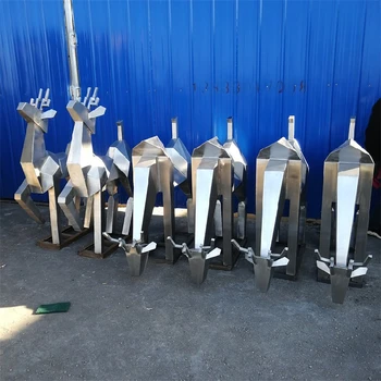 房地產(chǎn)不銹鋼梅花鹿雕塑供應(yīng)商