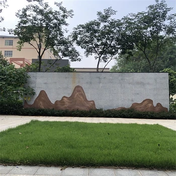 房地產(chǎn)假山不銹鋼雕塑定制廠家