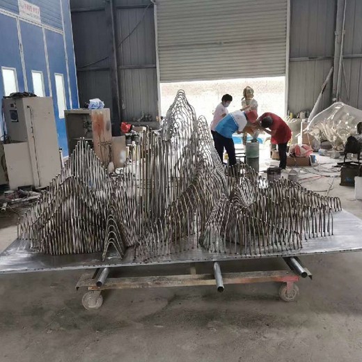 抽象不銹鋼抽象假山雕塑制作廠(chǎng)家