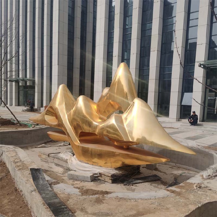 地产景观假山不锈钢雕塑定制厂家