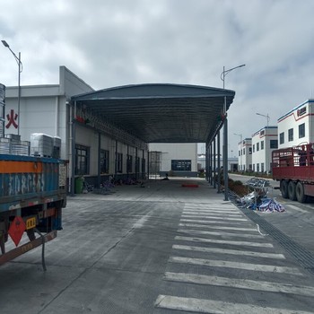 安宁厂房电动雨棚仓储推拉雨棚电动遥控伸缩棚厂家