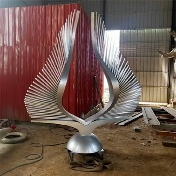 房地產(chǎn)不銹鋼羽翼雕塑定做廠家