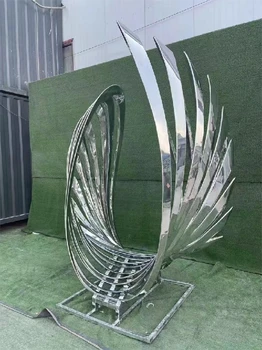 房地產(chǎn)不銹鋼羽翼雕塑定做廠家