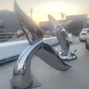 公園不銹鋼雕塑鯨魚制作廠家