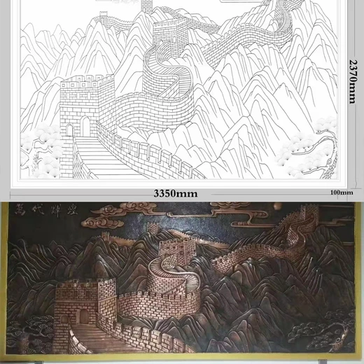 天津戶外浮雕彩繪雕塑來(lái)圖定制