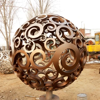 巴彥淖爾幾何不銹鋼雕塑,大型不銹鋼雕塑