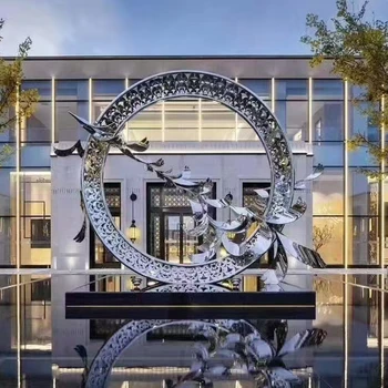 山西民宿不銹鋼雕塑制作廠家-圓環(huán)不銹鋼雕塑噴鍍