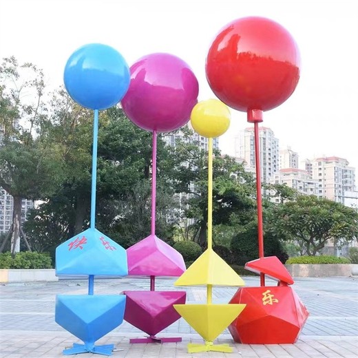 玻璃鋼熱氣球雕塑不銹鋼氣球雕塑加工制作
