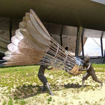 山西民宿不銹鋼雕塑制作廠家-圓環(huán)不銹鋼雕塑噴鍍