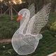 不銹鋼天鵝雕塑圖