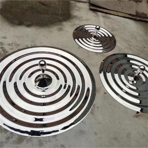 創意抽象水滴雕塑不銹鋼水池景觀雕塑加工制作