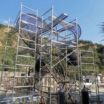 大型不銹鋼彩帶雕塑定做廠家