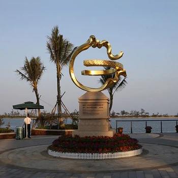 石景山幾何不銹鋼雕塑小區(qū)廣場(chǎng)工藝品擺件