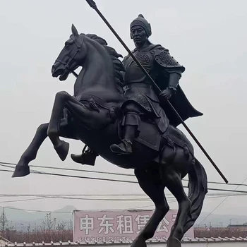 菏澤大型人物鑄銅雕塑,民俗文化場(chǎng)景銅雕裝飾擺件定制