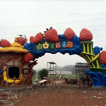 創(chuàng)意門頭雕塑噴鍍雕塑,校園門頭雕塑噴鍍雕塑