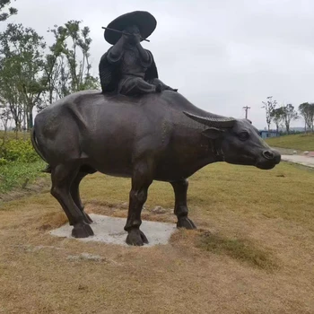 白山大型鑄銅雕塑,公園別墅門口裝飾擺件廠家