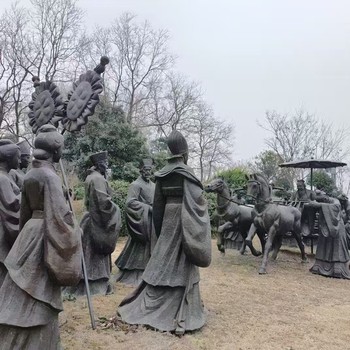 石家莊真人肖像鑄銅雕塑,景觀工程山水定做