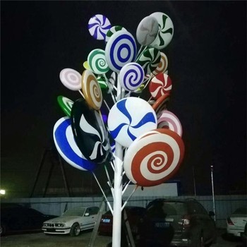 玻璃鋼仿真糖果雕塑糖果組合雕塑制作廠家