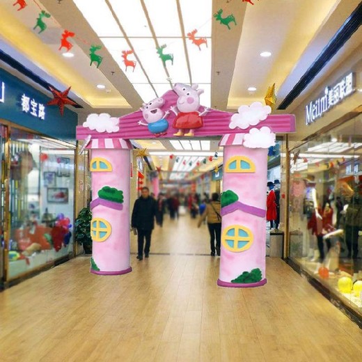 門頭溝大型游樂場門頭雕塑,園林綠化造景工程擺件設(shè)計