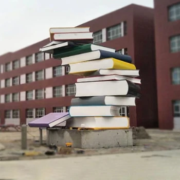 旅游景點書本雕塑彩繪