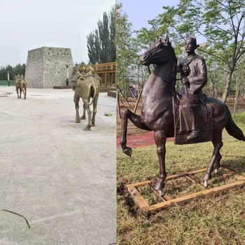 景德鎮(zhèn)大型人物鑄銅雕塑,名人名像銅雕定制