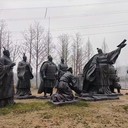 玻璃鋼戶外鑄銅雕塑電話