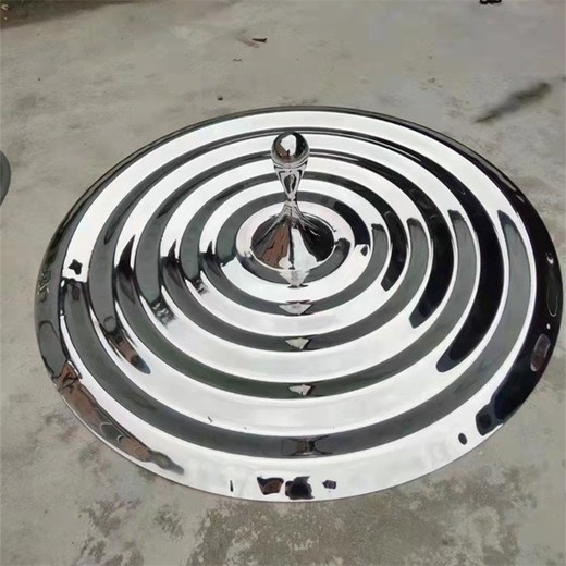 鏡面抽象水景雕塑水波紋雕塑
