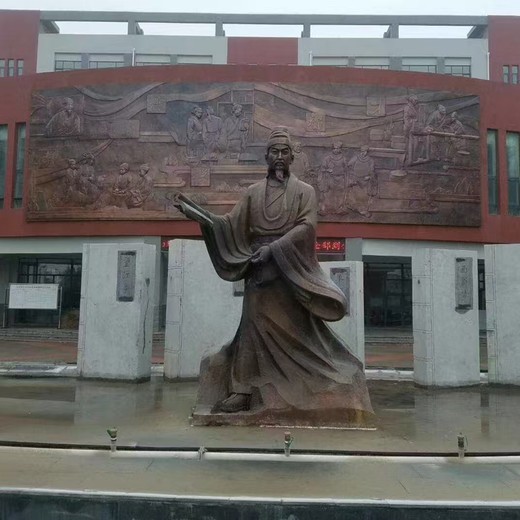 吉林歷史人物鑄銅雕塑,景觀工程山水定做