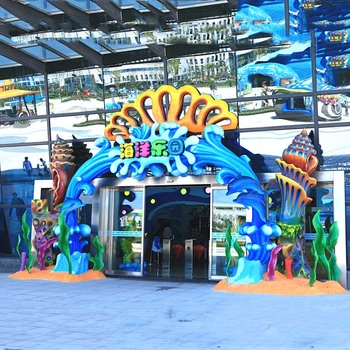 東莞設(shè)計(jì)園林門頭雕塑廠家,大型游樂場門頭雕塑