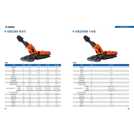 矿用掘进机ebz260悬臂式掘进机