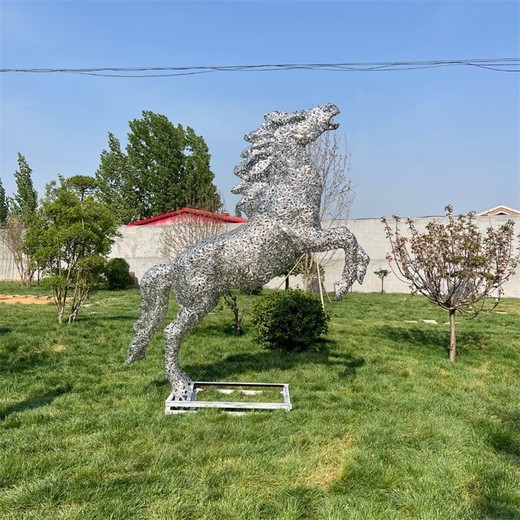 幾何駿馬雕塑鏡面馬雕塑批發(fā)