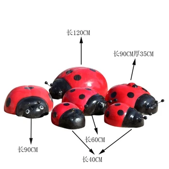 仿真七星瓢蟲雕塑景觀小品昆蟲雕塑擺件