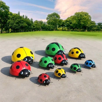 玻璃鋼瓢蟲雕塑景觀小品昆蟲雕塑景觀擺件