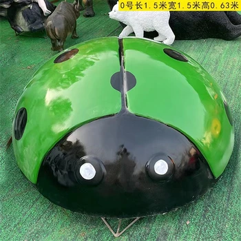 彩繪仿真瓢蟲雕塑仿真小動物雕塑景觀擺件