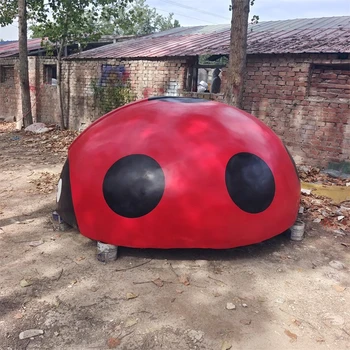 不銹鋼仿真瓢蟲雕塑公園景觀雕塑制作