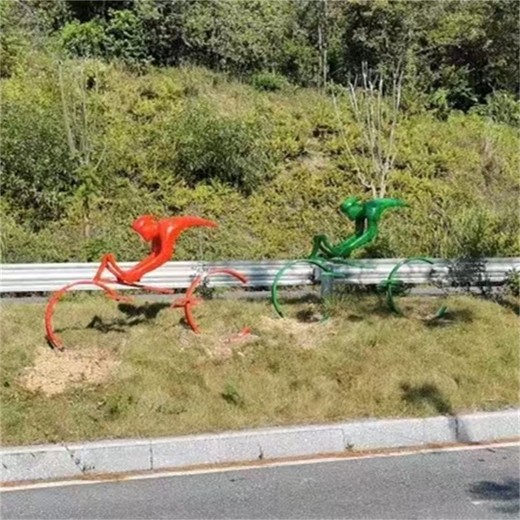 曲陽縣不銹鋼剪影騎車人物雕塑生產(chǎn)廠家