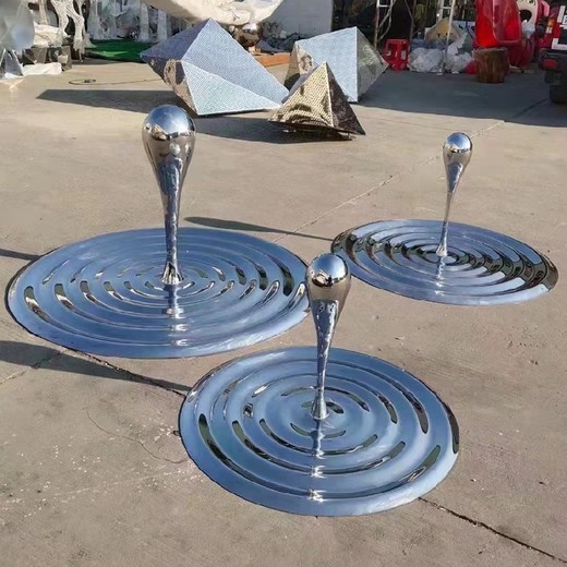 鏡面不銹鋼鏡面水滴雕塑加工