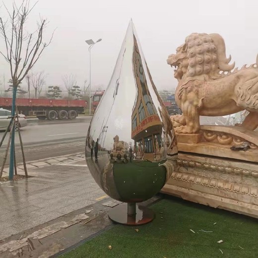商場(chǎng)裝飾不銹鋼雕塑水滴制作廠家
