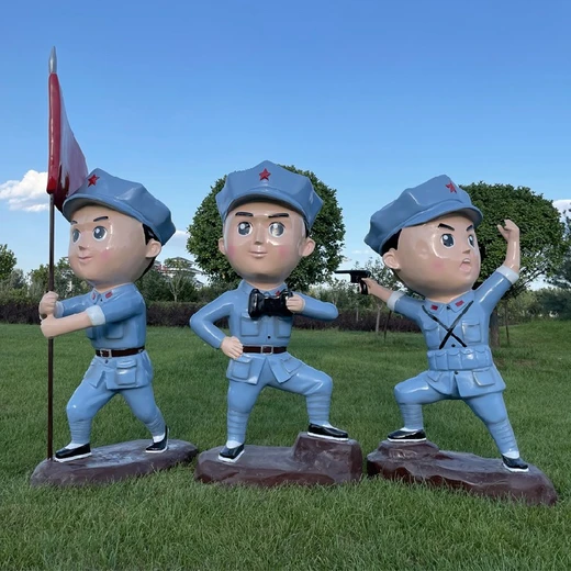 石景山商場(chǎng)學(xué)校廣場(chǎng)動(dòng)物卡通雕塑-公園景觀小品來(lái)圖設(shè)計(jì)定制