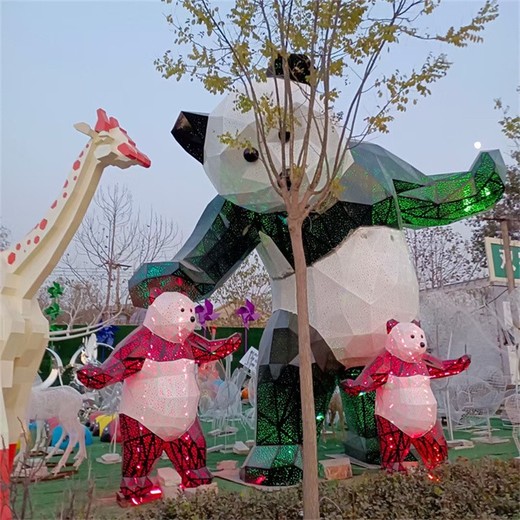不銹鋼熊雕塑不銹鋼動物雕塑制作