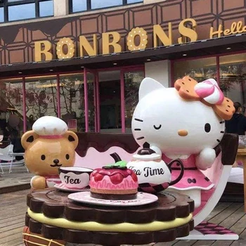 陽(yáng)泉戶(hù)外動(dòng)物卡通雕塑,玻璃鋼卡通動(dòng)物公仔雕塑定制