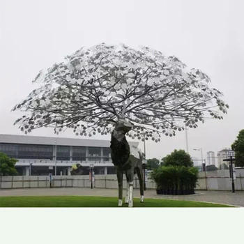 校園書籍卷軸鹿雕塑哪里好,定做玻璃鋼雕塑