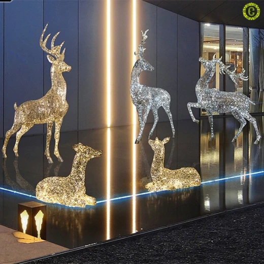 遼寧鹿雕塑來圖咨詢