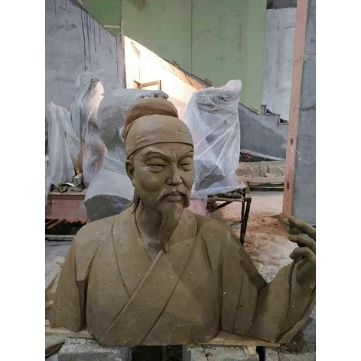 葉圣陶肖像,鑄銅孔子雕像