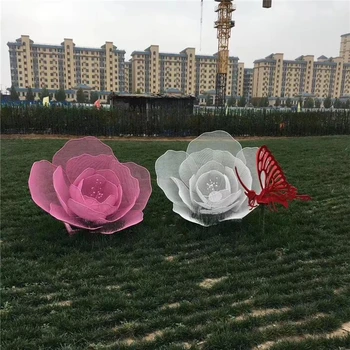 花朵不銹鋼雕塑制作