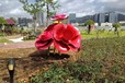 抽象不銹鋼雕塑花朵廠家