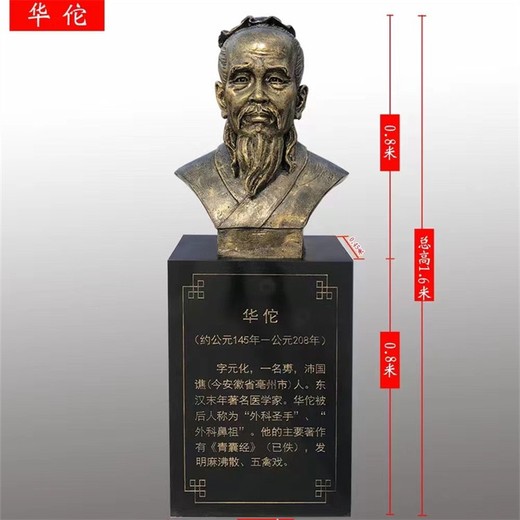 古代醫(yī)學(xué)人物雕像加工制作